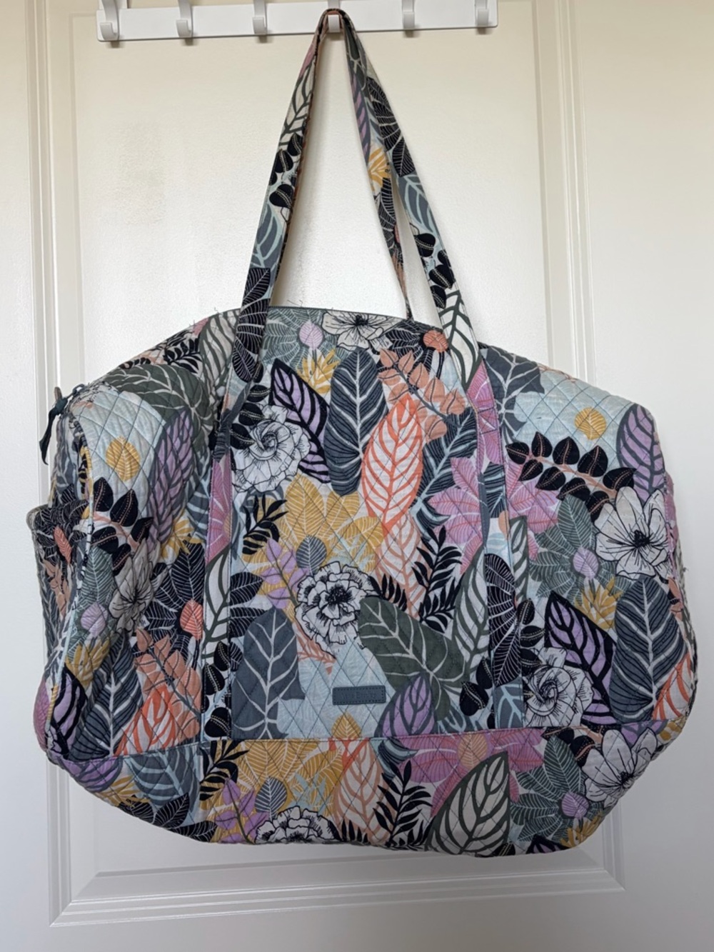 Vera Bradley Large Duffle - Quilted Floral Weekend Tote Bag in Multi-Color